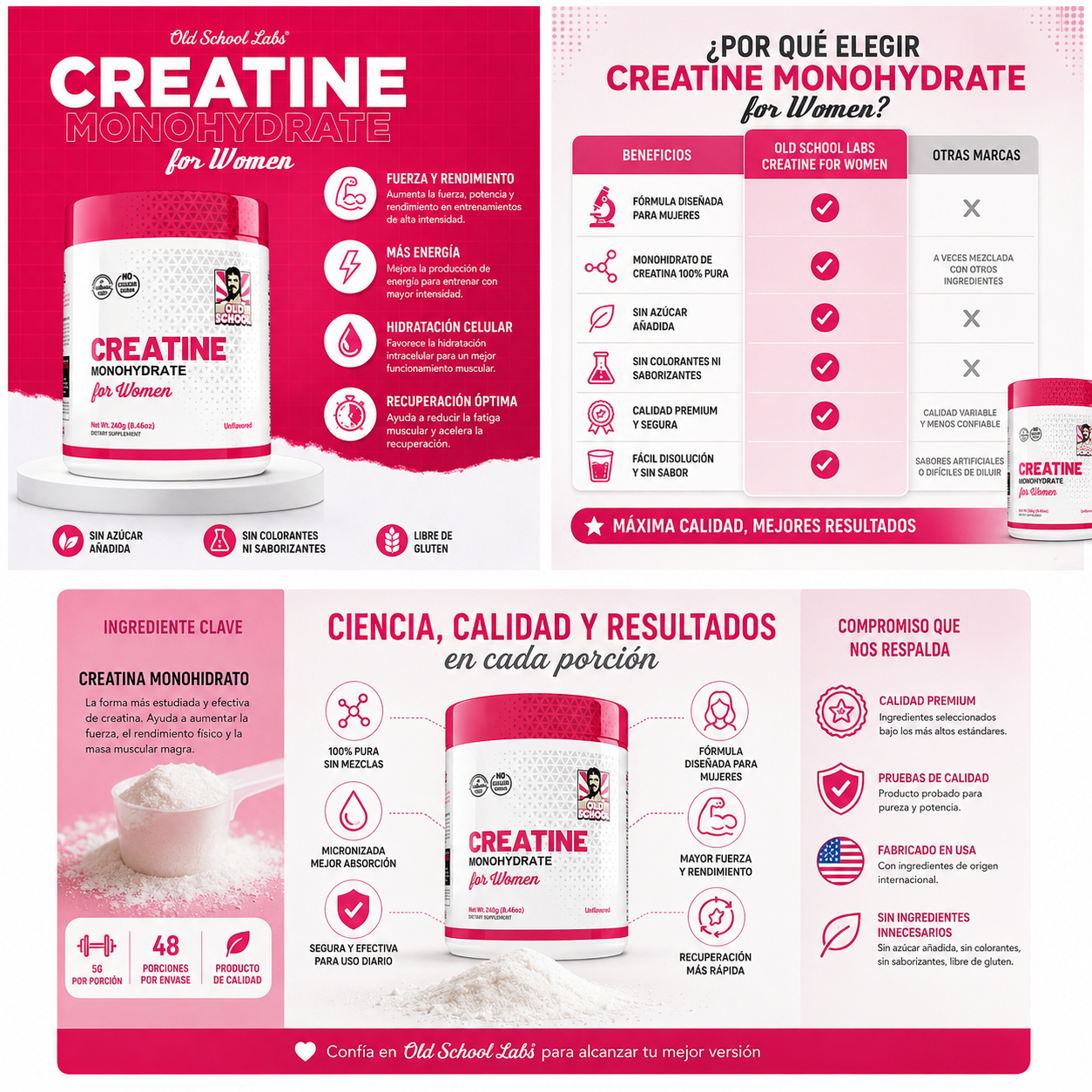 Creatina Monohydratada for Women
